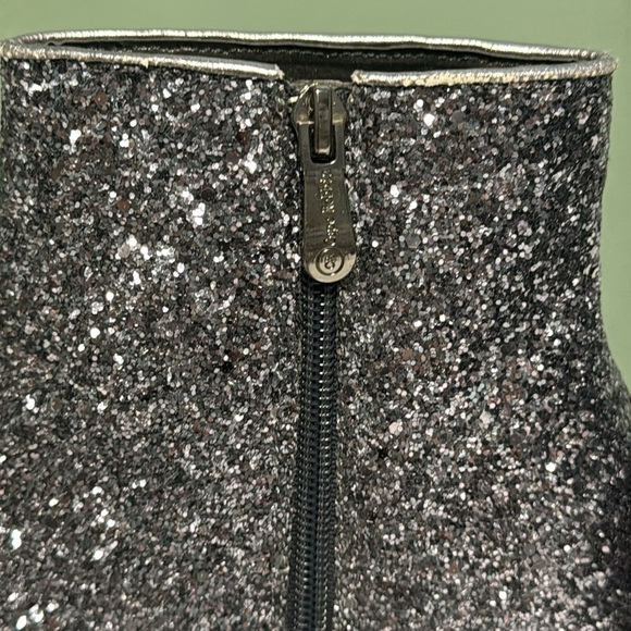 Cape Robbin Glittery Black And Silver Ankle Boots - Picture 6 of 9